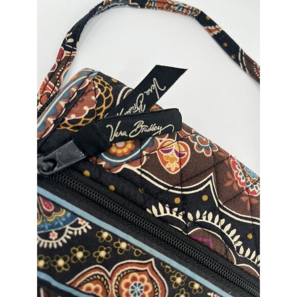 Vera Bradley Bittersweet Flower Red Gold Yellow Orange Crossbody Bag Purse - Picture 3 of 6